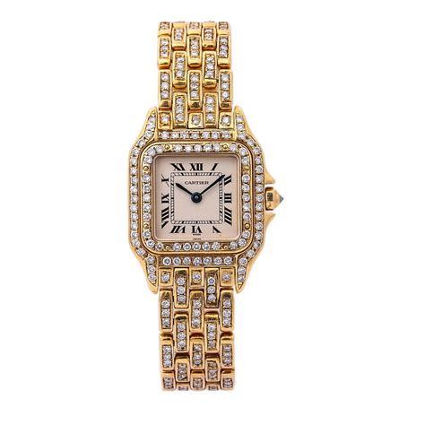 cartier watches gold|ladies owned gold cartier watches.